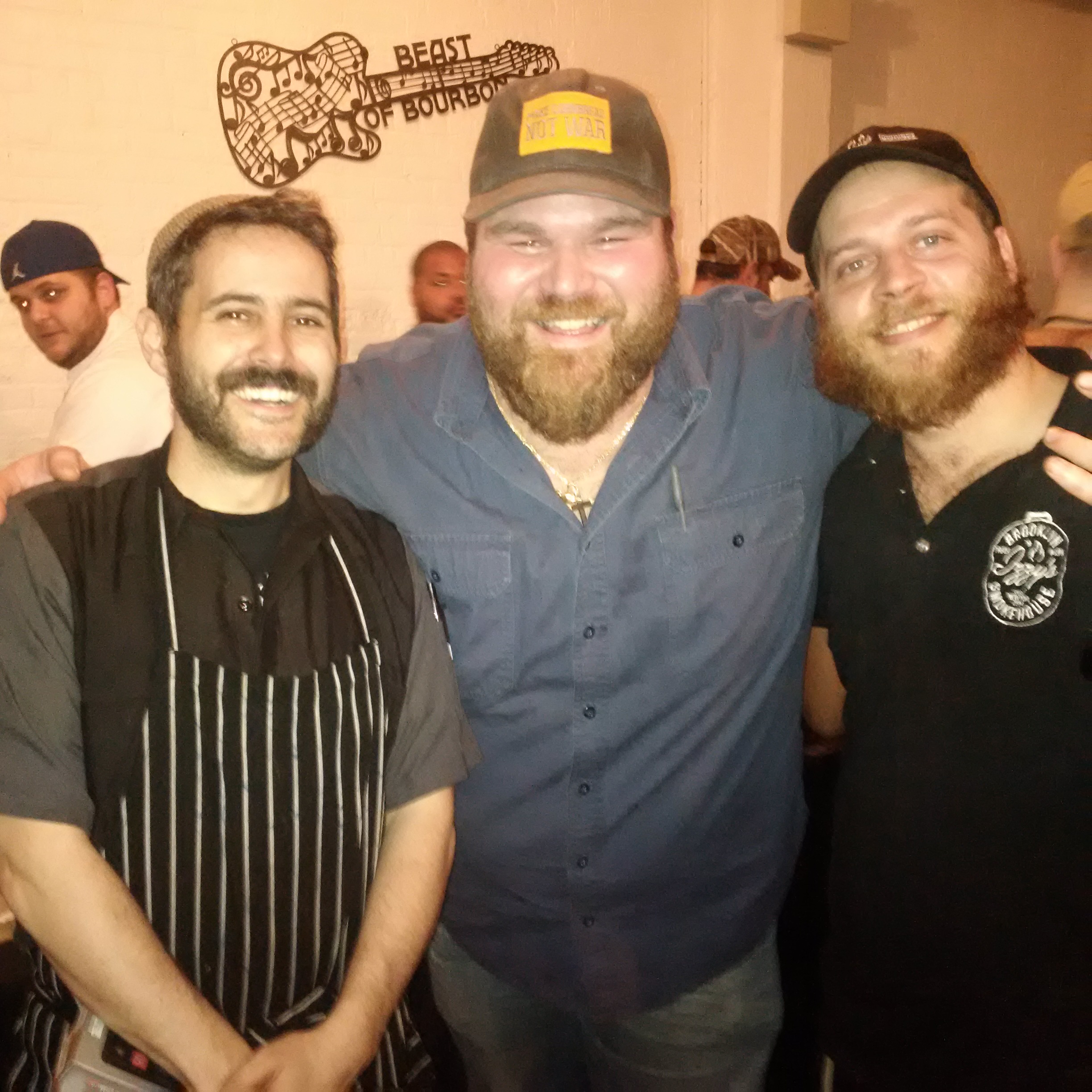 Ari White (left) of The Wandering Que was crowned 2016 Brisket King of NYC.